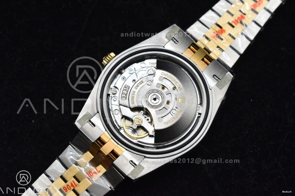 SS VR3235 DateJust Steel Clean Edition YG 41 Bracelet Black 1:1 126333 Stick on Dial Best 904L Jubilee 0425
